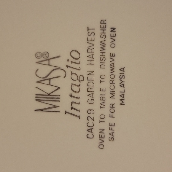 1 Vtg 90s Mikasa GARDEN HARVEST Intaglio #CAC29 Salad Dessert Plate Oven Proof - Picture 3 of 3